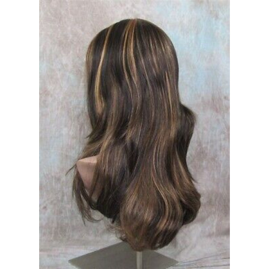 LINDA | Brown Strawberry Long Wig Luscious Layers Full Skin Top 26"