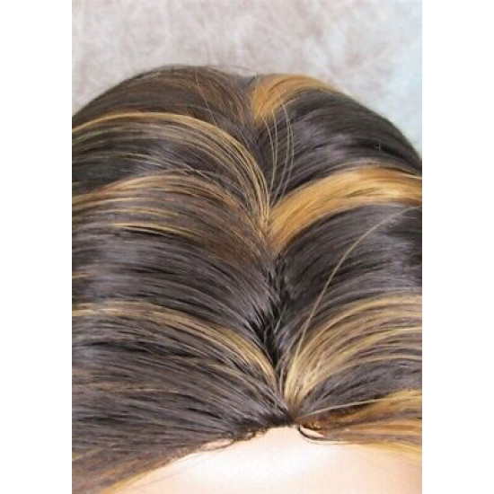 LINDA | Brown Strawberry Long Wig Luscious Layers Full Skin Top 26"