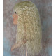 MORGAN | Light Blonde Long Wig Crimped Curl Bangs Skin Part 