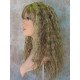 MORGAN | Light Blonde Long Wig Crimped Curl Bangs Skin Part 