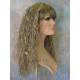 MORGAN | Light Blonde Long Wig Crimped Curl Bangs Skin Part 