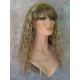 MORGAN | Light Blonde Long Wig Crimped Curl Bangs Skin Part 