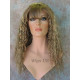 MORGAN | Light Blonde Long Wig Crimped Curl Bangs Skin Part 