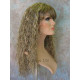 MORGAN | Light Blonde Long Wig Crimped Curl Bangs Skin Part 