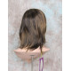 ALICIA S | Brown Strawberry Medium Wig Layered Skin Part Bangs