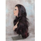 ASHANTI | Natural Black Burgundy Long Wig Layered Full Skin Top 29" 