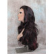 ASHANTI | Natural Black Burgundy Long Wig Layered Full Skin Top 29" 