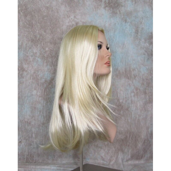 NICOLE | Light Blonde Straight Skin Top Long Wig Skin Part Wigs US
