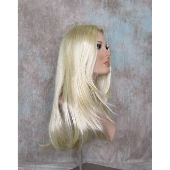 NICOLE | Light Blonde Straight Skin Top Long Wig Skin Part Wigs US