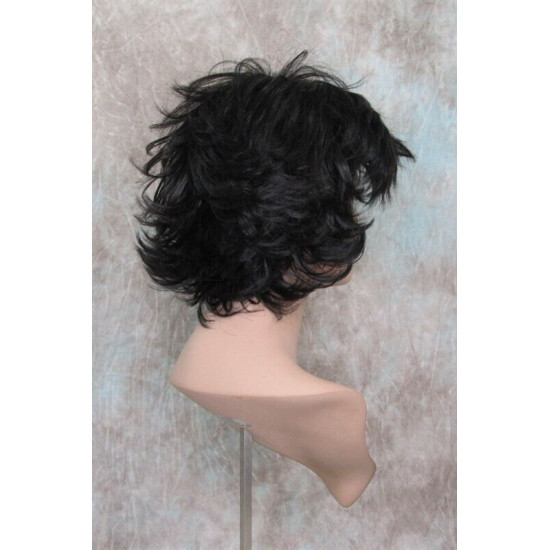 LEXY | Short Wig Natural Black Choppy Layers Flipped Ends 