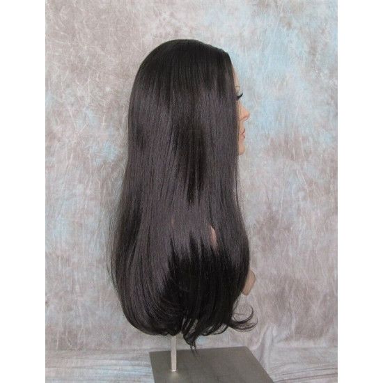 ASHLEY | Dark Brown Long Wig Showgirl Style Cascading Waves Skin Top