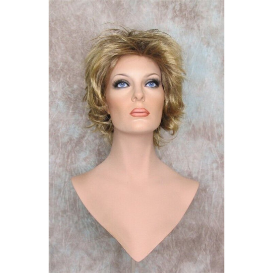 LEXY | Ash Blonde Lighter Tips Short Wig Sexy Choppy Layers Flipped Ends Waves 