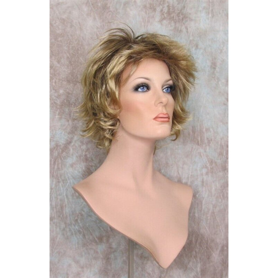 LEXY | Ash Blonde Lighter Tips Short Wig Sexy Choppy Layers Flipped Ends Waves 