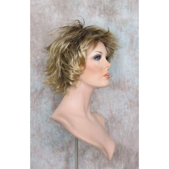 LEXY | Ash Blonde Lighter Tips Short Wig Sexy Choppy Layers Flipped Ends Waves 