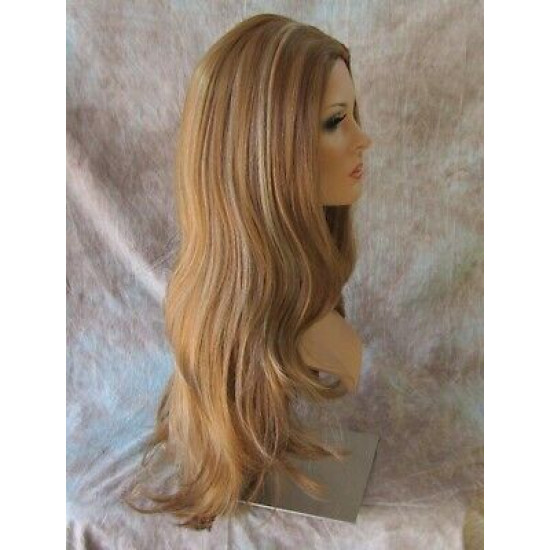 ASHANTI | Strawberry Blonde Mix Extra Long Wig Full Skin Top 29" 