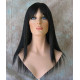 JEWEL | Black Long Wig Razor Straight Layers Bangs Skin Part Wigs 