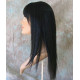 JEWEL | Black Long Wig Razor Straight Layers Bangs Skin Part Wigs 