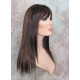 JEWEL | Black Long Wig Razor Straight Layers Bangs Skin Part Wigs 