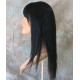 JEWEL | Black Long Wig Razor Straight Layers Bangs Skin Part Wigs 