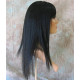 JEWEL | Black Long Wig Razor Straight Layers Bangs Skin Part Wigs 
