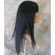 JEWEL | Black Long Wig Razor Straight Layers Bangs Skin Part Wigs 