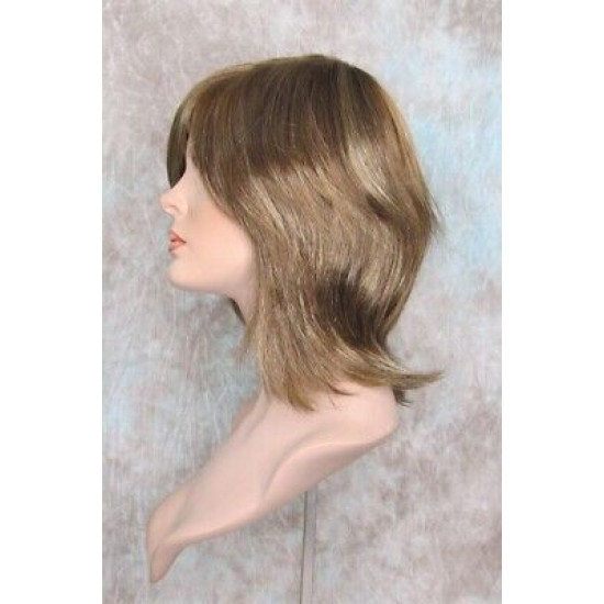 ALWAYS SEXY | Golden Brown Mix Medium Wig Long Bangs Layers Flicked Back
