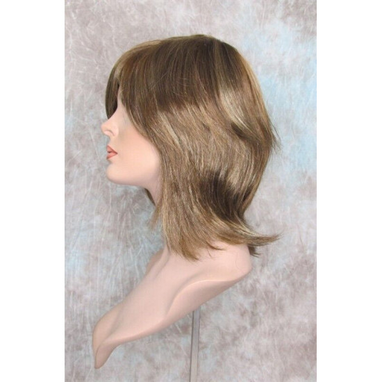 ALWAYS SEXY | Golden Brown Mix Medium Wig Long Bangs Layers Flicked Back