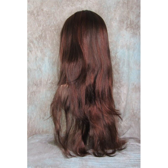 ALICIA XL | Auburn Copper Red Long Wig SEXY Extra Long Skin Part Bangs 28"