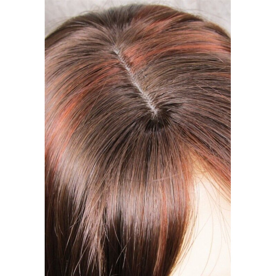 ALICIA XL | Auburn Copper Red Long Wig SEXY Extra Long Skin Part Bangs 28"