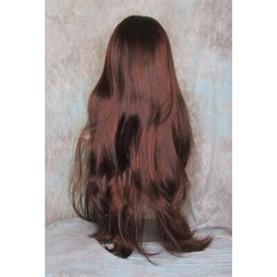 ALICIA XL | Auburn Copper Red Long Wig SEXY Extra Long Skin Part Bangs 28"