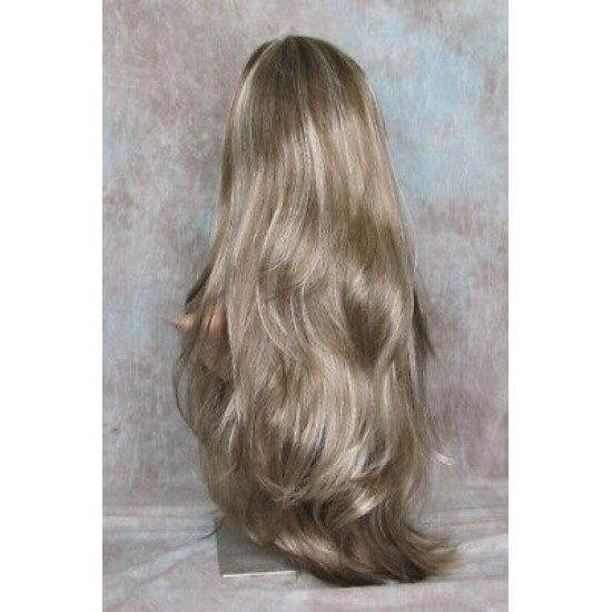 LINDA XL | Dark Ash Blonde Mix Long Layers Wig Full Skin Top 28" 