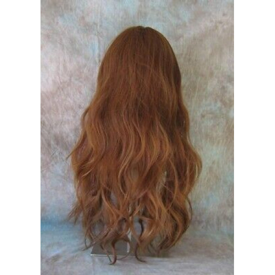 CALA | Auburn Strawberry Long Wig Heat OK 24" Layers Waves Bangs Skin Part