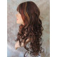 CARLOTTA | Auburn Strawberry Copper Mix Long Wig Soft Curls Center Part Bangs 