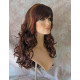 CARLOTTA | Auburn Strawberry Copper Mix Long Wig Soft Curls Center Part Bangs 