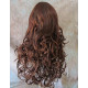CARLOTTA | Auburn Strawberry Copper Mix Long Wig Soft Curls Center Part Bangs 