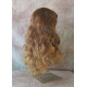 ANDREA | Auburn Blonde Mix Long Wig Long Gentle Curls Skin Part Bangs 24" 