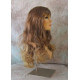 ANDREA | Auburn Blonde Mix Long Wig Long Gentle Curls Skin Part Bangs 24" 