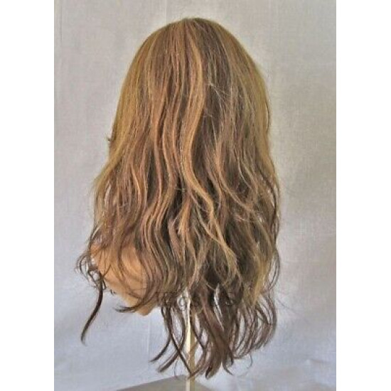 SUNDAY | Long Beachy Waves Wig COLOR CHOICE Heat OK Long Bangs Skin Part Wavy 