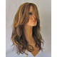 SUNDAY | Long Beachy Waves Wig COLOR CHOICE Heat OK Long Bangs Skin Part Wavy 