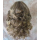 FARAH | 1970s Flipped Look Ash Blonde Long Wig Curly Skin Part 