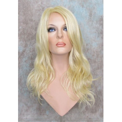 SUNDAY | Light Blonde Long Wig Heat OK Long Bangs Skin Part Wigs 