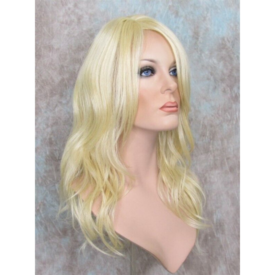 SUNDAY | Light Blonde Long Wig Heat OK Long Bangs Skin Part Wigs 