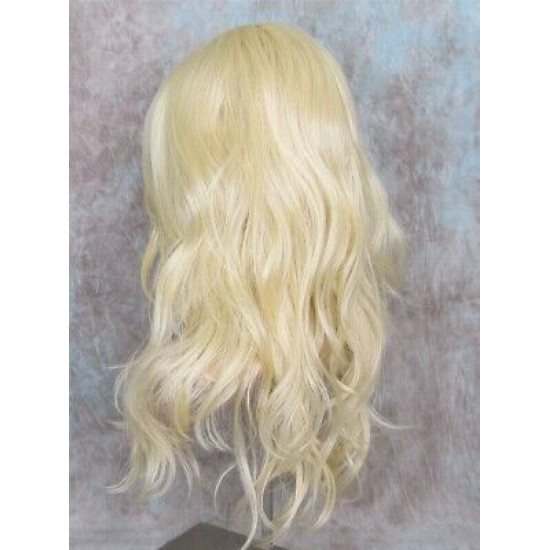 SUNDAY | Light Blonde Long Wig Heat OK Long Bangs Skin Part Wigs 