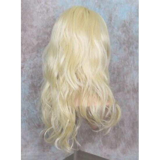 SUNDAY | Light Blonde Long Wig Heat OK Long Bangs Skin Part Wigs 