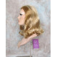 ANGELA 750 | Strawberry Blonde Mix Medium Wig Gentle Waves Skin Top No Bang