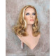 ANGELA 750 | Strawberry Blonde Mix Medium Wig Gentle Waves Skin Top No Bang