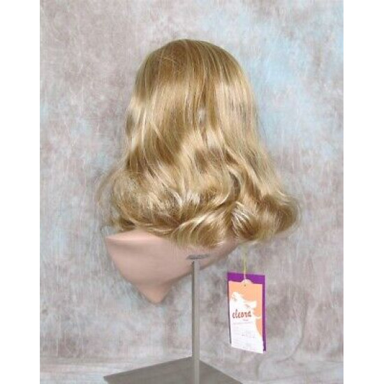 ANGELA 750 | Strawberry Blonde Mix Medium Wig Gentle Waves Skin Top No Bang