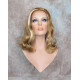 ANGELA 750 | Strawberry Blonde Mix Medium Wig Gentle Waves Skin Top No Bang