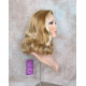 ANGELA 750 | Strawberry Blonde Mix Medium Wig Gentle Waves Skin Top No Bang