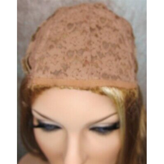 ANGELA 750 | Strawberry Blonde Mix Medium Wig Gentle Waves Skin Top No Bang